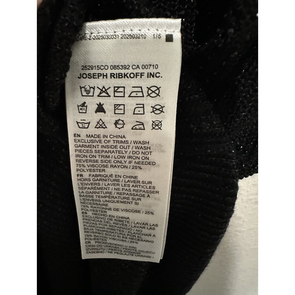 Joseph Ribkoff - Rhinestone Tank in Black Size L - Picture 8 of 8
